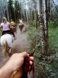 Buy Family on Horseback Ride, Jasper National Park, Alberta, Canada at AllPosters.com