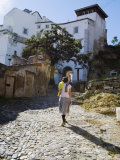 Walking Cobbled Streets of Santa Cruz, Lisbon, Portugal