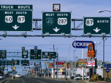 Buy Route 66, Road Signs Amarillo Boulevard, Amarillo, Texas at AllPosters.com