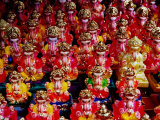 Ganesh Statues for Sale at Gulmandi Road Bazaar, Aurangabad, Maharashtra, India