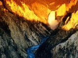 Buy Lower Falls from Artist Point at Sunrise, Yellowstone National Park, Wyoming at AllPosters.com