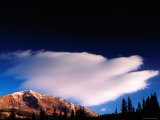 Cloud over Ruby Peak at Sunrise from Kebler Pass Road, Elk Mountains, Colorado