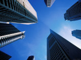 Buy High-Rise Buildings in Business District from Below, Singapore at AllPosters.com