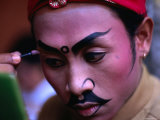 Buy Actor Applying Makeup at Ngenteg Linggih Festival, Kedewatan Village, Ubud, Bali, Indonesia at AllPosters.com