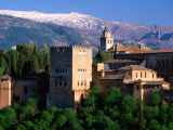 Alhambra Seen from Mirador San Nicolas in Albaicin District, Granada, Andalucia, Spain