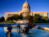 Fountain in Front of Missouri State Capitol Building, Jefferson City, Missouri