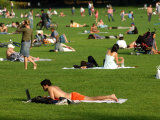 Lawn Scene, Central Park, New York City, New York