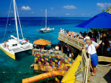 Buy Catamarans Moored outside Margaritaville Pub and Restaurant, Montego Bay, Jamaica at AllPosters.com