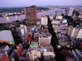 Fashionable Dong Khoi Street Leads to Saigon River District 1, Ho Chi Minh City,  Vietnam