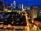 Buy Skyline at Night, Singapore at AllPosters.com