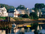 Houses along Boothbay Harbor, Boothbay, Maine