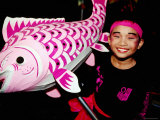 Boy with Fish at Chingay Chinese New Year Party, Singapore
