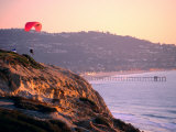 Hang-Glider Taking Off, Torrey Pines Gilderport, La Jolla, San Diego, California