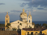 Cathedral and Lake Cocibolca from Belltower of Iglesia la Merced, Granada, Nicaragua