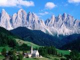 Santa Maddalena with Mt. Odle, Dolomites, Sciliar Natural Park, Trentino-Alto-Adige, Italy