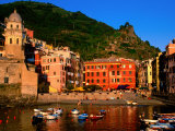 Harbour with Fishing Boats, Vernazza, Cinque Terre, Liguria, Italy