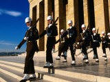 Changing of Guard at Anit Kabir Mausoleum at Ataturk Monument, Ankara, Turkey