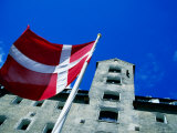 Buy Dannebrog, The Danish Flag, In Front of Admiral Hotel, Copenhagen, Denmark at AllPosters.com