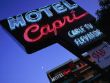 Motel Neon Sign, Act, Union Square, San Francisco, California