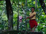 Village Girl at Water Tap, Fiji
