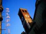 Buy Sign and Tower from Street, Turin, Piedmont, Italy at AllPosters.com