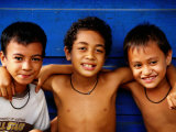 Three Young Boys, Upolu, Samoa