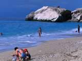 Buy People on Kathisma Beach, Lefkada Island, Ionian Islands, Greece at AllPosters.com