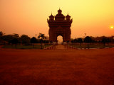 Buy Patuxai at Sunset, Vientiane, Vientiane Prefecture, Laos at AllPosters.com
