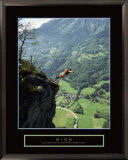 Risk: Cliff Jumper Framed Art Print