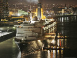 The Queen Elizabeth II Prepares to Dock at the Port of New Orleans, Mississippi River, c.2006
