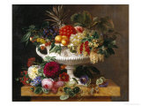 Buy Classical Urn with Gooseberries, Apricots, Nuts and Currants at AllPosters.com