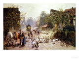 Arrival of the Mail Coach, c.1884