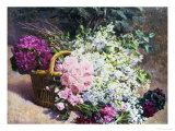 Buy Basket of Romantic Flowers at AllPosters.com