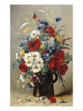 Still Life of Poppies, Daisies and Cornflowers