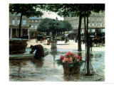 Flower Seller near the Louvre, Paris