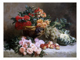 Buy Rich Still Life of Fruit and Flowers at AllPosters.com