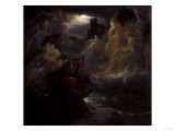Ossian Evokes the Ghosts on the Banks of the Lora, c.1801 Giclee Print