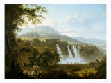 View of the Villa of Marcenas and Falls of Anio