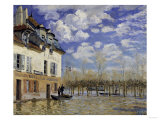 La Barque During the Flood at Port-Marly, c.1876