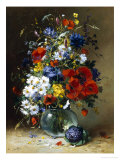 Summer Flowers in a Glass Vase