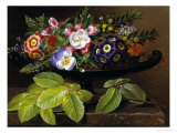Buy Apple Blossoms, Primula, Heather and Yellow Acacia in Greek Vase at AllPosters.com