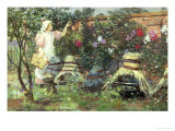 Picking Fruit in a Suffolk Garden