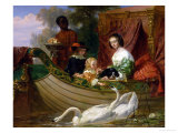 Queen Henrietta Maria of England and Her Children on the River
