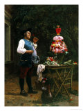 Buy Admiring the Flower Arrangement at AllPosters.com