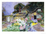 Cottage Garden at Sunset