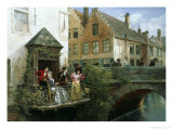 Buy Fishing on a Canal in Bruges at AllPosters.com