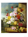 Buy Rich Still Life of Flowers in a Vase at AllPosters.com