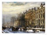 View on the Herengracht Along the Amstel at Amsterdam