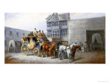 Buy The Bristol Stagecoach Leaving the Fourteen Stars Tavern at AllPosters.com