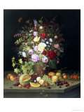 Still Life of Flowers and Fruit